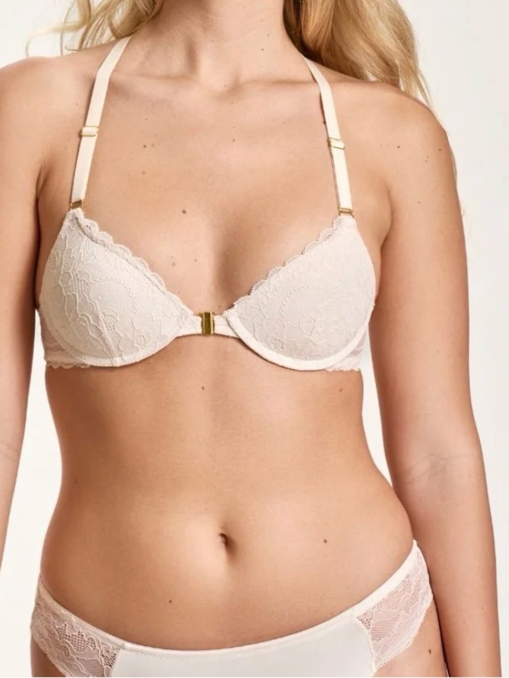 Cherries Weekend Charm Racerback Lace Push-Up Bra 34B